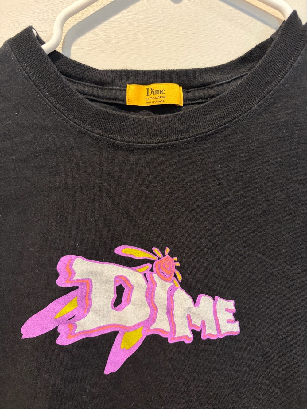 Dime Black Short Sleeve Logo T-Shirt - Picture 2 of 2